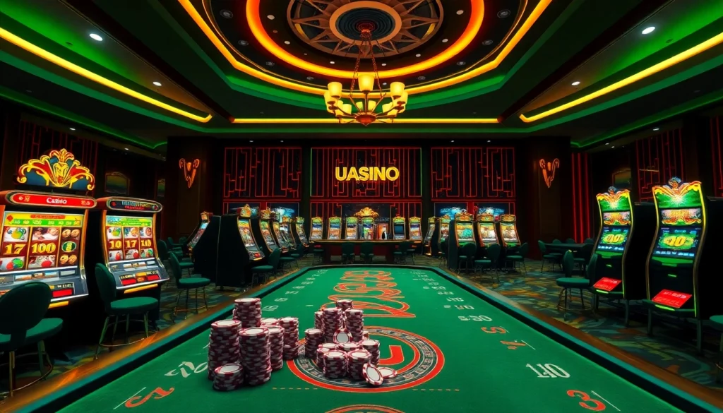 Experience thrilling games at uu88 com with vibrant casino visuals and luxurious settings.